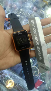 TERLARIS SKMEI 1271 DUAL TIME RUBBER SILICON STRAP ANTI AIR