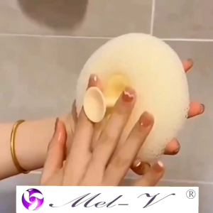Spa Sponge Mandi Pijat Badan Gosok Tubuh Sikat Punggung Silikon Penghisap Spons Jepang Pembersih Lembut