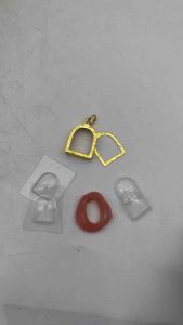 กรอบพระ พับหลัง ชุปทองไมครอน ทรง โค้ง Number 113