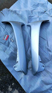 Sayap Supra X Silver Original Tebeng Sayap Bagian Luar Supra Lama Legshied Supra Fit 100 Lama 1Set Kiri Kanan