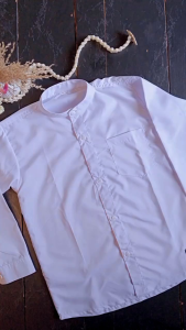 KEMEJA KOKO KDM ANAK PUTIH POLOS