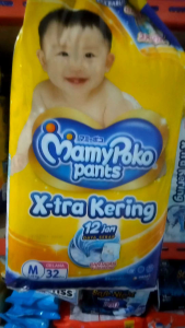 MamyPoko Popok Pants Xtra Kering M 32 - Popok Celana