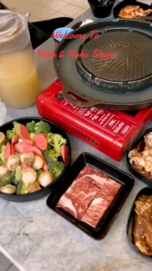 Non Stick BBQ Steamboat Mookata Soup Grill Pan/Kuali Bakar Sup Tidak Melekat (34cm)