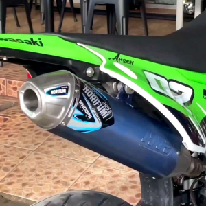 Knalpot Norifumi WHOOPS Titanium Blue KLX 140/ 150/ 230/ 250 CRF 150L/ 250 WR 155 DTRACKER 150