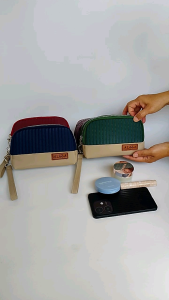 pouch mikayladompet bordir 2 ruangdompet kosmetikdompet sebagunadompet wanita