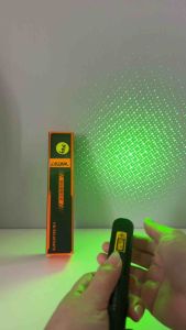 SUPERFIRE J02 Laser Flashlight USB Rechargeable Laser Pointer Aluminum Alloy Green Torch Light