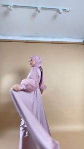 Vanya Basic Dress MissKamiHijab // Gamis Mix Organza // Dress Kondangan Cantik // Dress Pesta Busui // Dress Kondangan Busui // Zafga Butik