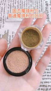 L2nail Serbuk Cermin Ajaib Kuku - Nail Art Solid Mirror Nail Chrome Powder untuk Hasil Cermin Kuku yang Menarik dan Elegan - Polish