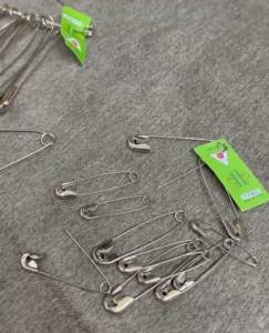 Sun Stainless Steel Safety Pin / Secure Pin (12pcs) | Pin Baju / Pin Keselamatan Keluli Tahan Karat / Pin Baju Bayi