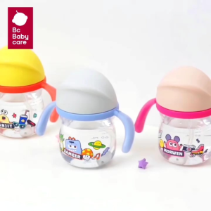 Sakumini X BC Babycare Monster Sippy Cup Straw Botol Minum Sedotan Anak Bayi