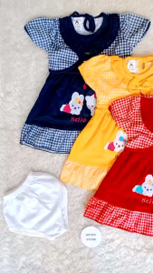 Dress Bayi Perempuan 3-12 Bulan Baju Gaun Bayi Motif Lucu Hello Kitty Baju Anak Cewek Keren 1 Tahun