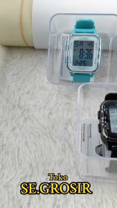 JAM TANGAN DIGITAL RUBBER SEGI GROSIR MURAH KARET SPORT LED WANITA
