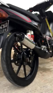 Standar Racing Perut Hitam Plus Tameng Fiz R Fiz Force One Sigma By Baron Racing muffler