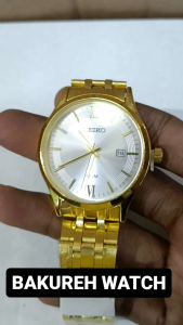 Jam Tangan Pria Seiko - Anti Air - Tanggal Aktif - Stainless - Free Box Dan Batre BAKUREH WATCH