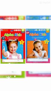 M2mbookshop พว. AlphaKidsอนุบาล1-2 เล่ม1-2 ส่งเสริมทักษะพื้นฐานการเรียนภาษาอังกฤษ 12 ห้องการร้าน