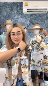 เสื้อฮาวายเด็ก Hawaiian Shirts Kids  (บลูฮาวาย)