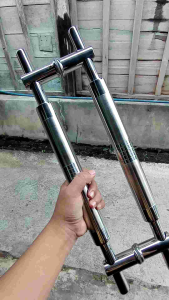 Handle pintu kaki baut tembus suling sunduk doff glosy bahan stenlistell
