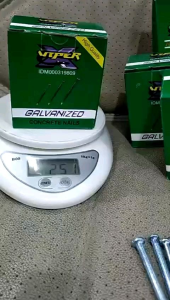 1 DUS PAKU BETON PUTIH 250 GR 2.5 cm sd 10 cm