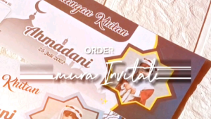 50 Pcs Undangan Tiket Khitan / Sunatan