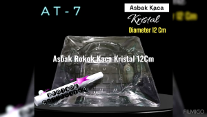 Asbak Kaca Asbak Rokok Kristal 12 Cm