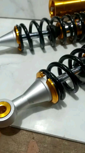 Scarlet  Shockbreaker Shock Tabung Fungsi 320MM Motor Rx King Tiger Verza Mega Pro Thunder Supra Kharisma Blade Revo Hitam
