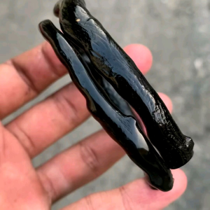 Gelang akar bahar hitam natural simpel