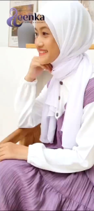 Gamis Anak Perempuan Leenka Model Mayung Lebar Baju Muslim Anak Cewek Tanpa Hijab