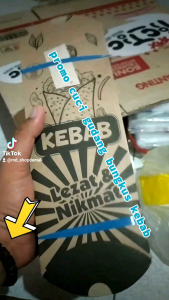 bungkus kebab coklat 24x9 isi 100