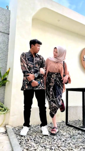Cauple Batik Kondangan Motif Terbaru & Kemeja Panjang Mid Rok Lilit