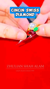 [RG5011] Zhulian Cincin Swiss diamond Emas Saduran/ Gold Plated Ring Jewellery