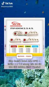 Stop Kontak Colokan 5 Lubang 5 Meter MYVO MJ Elektric