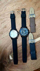 Jam Tangan Pria Sport Foss Tali Karet- jam tangan kasual pria tali karet