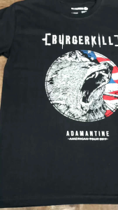 Kaos band metal Burgerkill American Tour distro pria