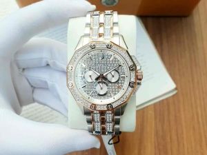 ĐỒNG HỒ NAM CHÍNH HÃNG Bulova 98C133 Quartz Full Swarovski Dial Demi Rose Gold Stainless Steel For Men