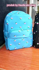 Tas Ransel Sekolah & Motif Bunga: Tas Praktis & Nyaman Untuk Anak SD, SMP, SMA & Wanita