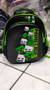 TAS RANSEL ANAK SEKOLAH LAKI LAKI UKURAN 15inc UKURAN TANGGUNG MINE CRAFT SPISERMAN BATMAN