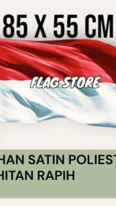 Flag Stores/ Bendera Kecil/ Bendera indonesia merah putih/ size Rumahan 85 X 55 kain satin premium