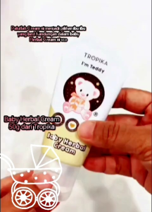 Tropika Herbal Cream 50g Cream Bayi tropika selesema kembung perut.