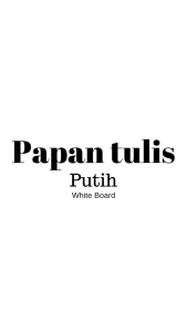 Papan Tulis Putih White Board Ukuran 50×70cm Gratis Spidol & Penghapus