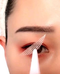 COD 5 Lembar Skot Mata Premium Skot Mata Jaring / Eyelid Tape Lace Eyelash / Eyelid Veil Jaring Mesh Scott Mata Invisible