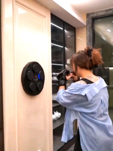 Papan Tinju Musik Dinding LED RED / Alat Latihan Tinju Music Boxing Board Bluetooth