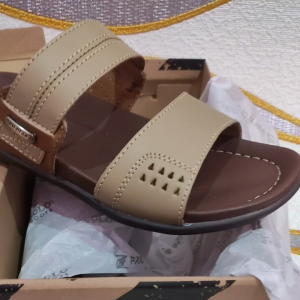 Sandal Kulit Pakalolo Piramid-03 Krem Sendal Slide Pria terbaru