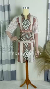 CEMELI DRESS TENUN MIX LACE