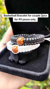 Mr Beads: 2pcs Basketball Bracelet Adjustable for Couples
