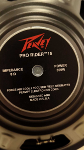 SPEAKER KOMPONEN PEAVEY PRO RIDER 15 INCH 300 WATT