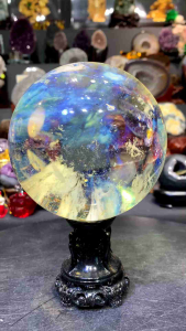 熔炼球⭕️non natural for fengshui use only💰大颗风水黄熔炼球 旺财气💰有求必应