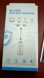 M.2 NVMe SSD Transparent Hard Drive External Enclosure NGFF Solid State Drive