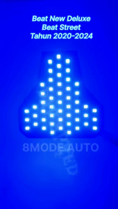 Full Biru/Lampu Stop Running Beat New Deluxe 2020-2024 /Stoplamp Running Beat New Deluxe 2020-2024