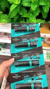 Peppermint Field Black Inhaler ยาดมเป๊ปเปอร์มิ้นท์ แบบ1/2/6/12หลอด พร้อมส่ง ราคาถูก
