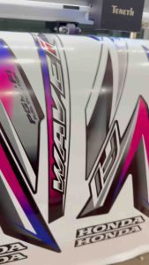 สติ๊กเกอร์เวฟ110iแต่ง สีแต่งสวยสดเคลือบเงาแท้ ลายแต่งWave110i 2017